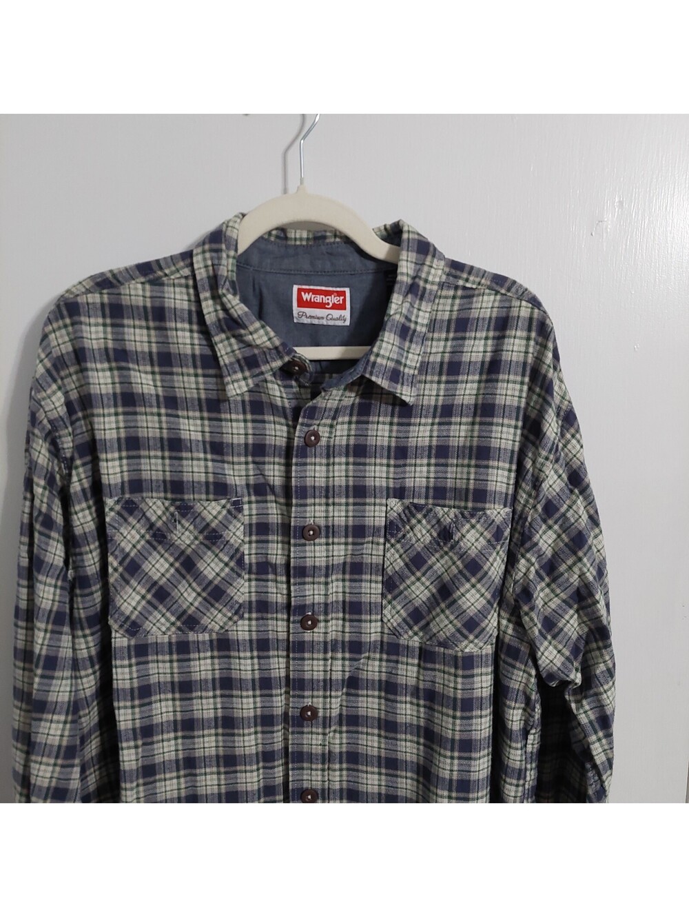 Wrangler Premium Quality 2XL Plaid Cotton Shirt